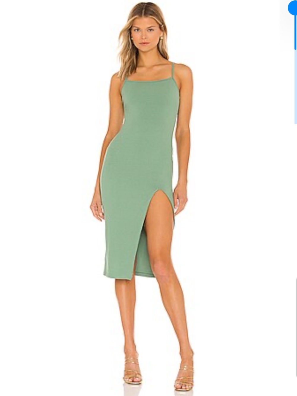 Candace Slit Midi Dress in Green
SUPERDOWN